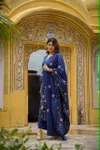 KF 313 Kalaai Pv Chanderi Embroidery Kurti With Bottom Dupatta
